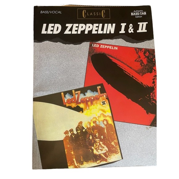 Classic Led Zeppelin I & II Bass/Vocal Authentic Bass Tab Edition Book - Picture 1 of 3